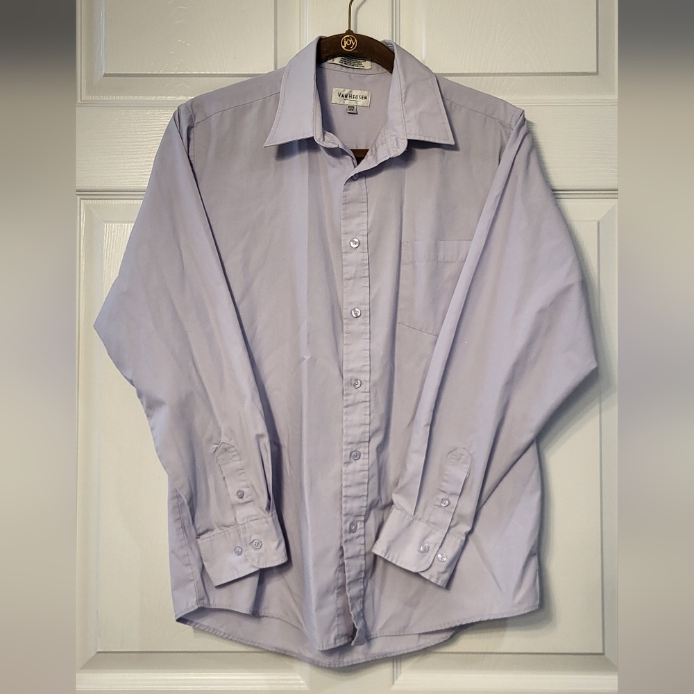 Van Heusen Purple Long Sleeve Dress Shirt Size 20